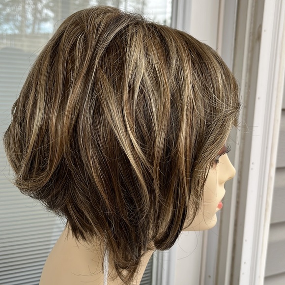 Kaylee Wig Rene of Paris- Color- —-Chocolate Frost-R - Picture 3 of 13